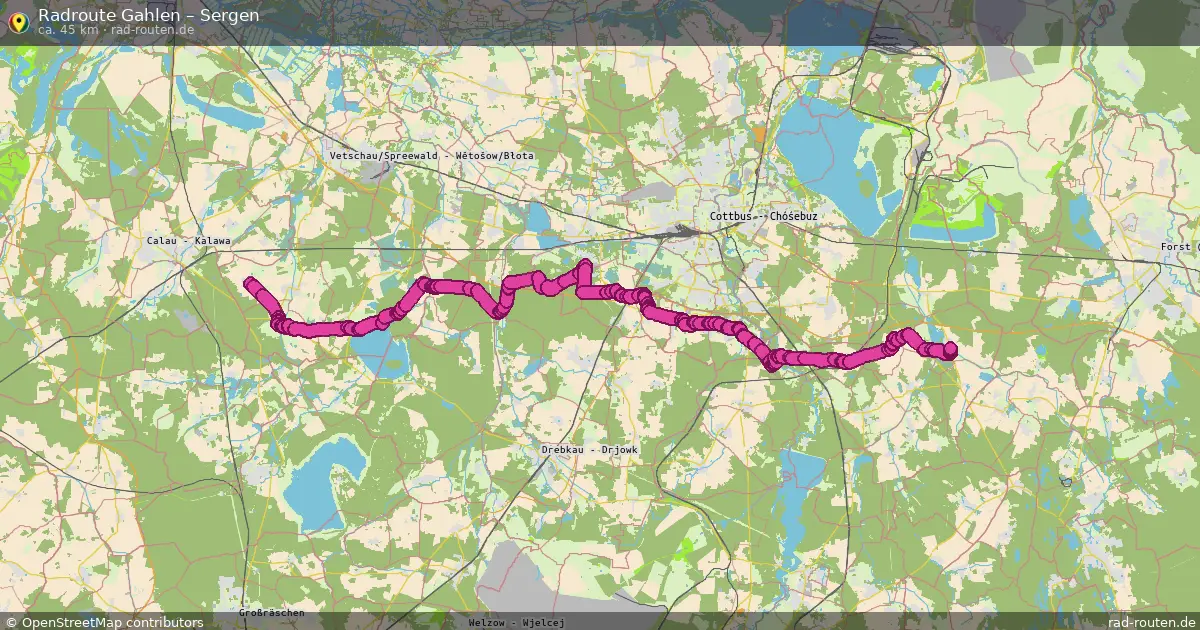 Fahrradroute Gahlen – Sergen (45 km) – Rad-Routen.de