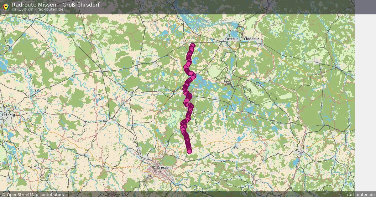 Radtour Missen – Großröhrsdorf