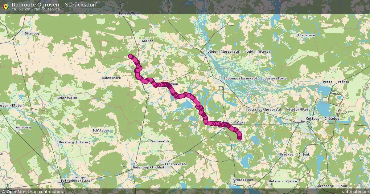 Radtour Ogrosen – Schäcksdorf