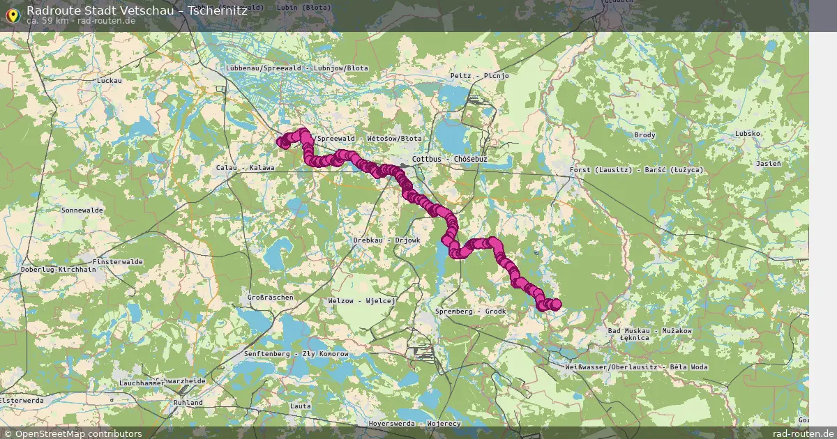 Radtour Stadt Vetschau – Tschernitz