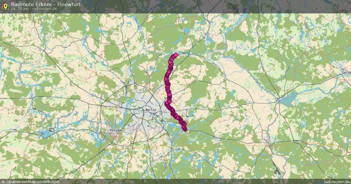 Fahrradroute Erkner – Finowfurt