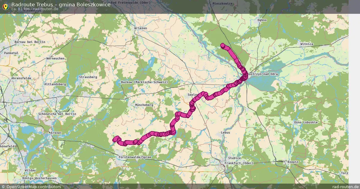 Radtour Trebus – Gmina Boleszkowice