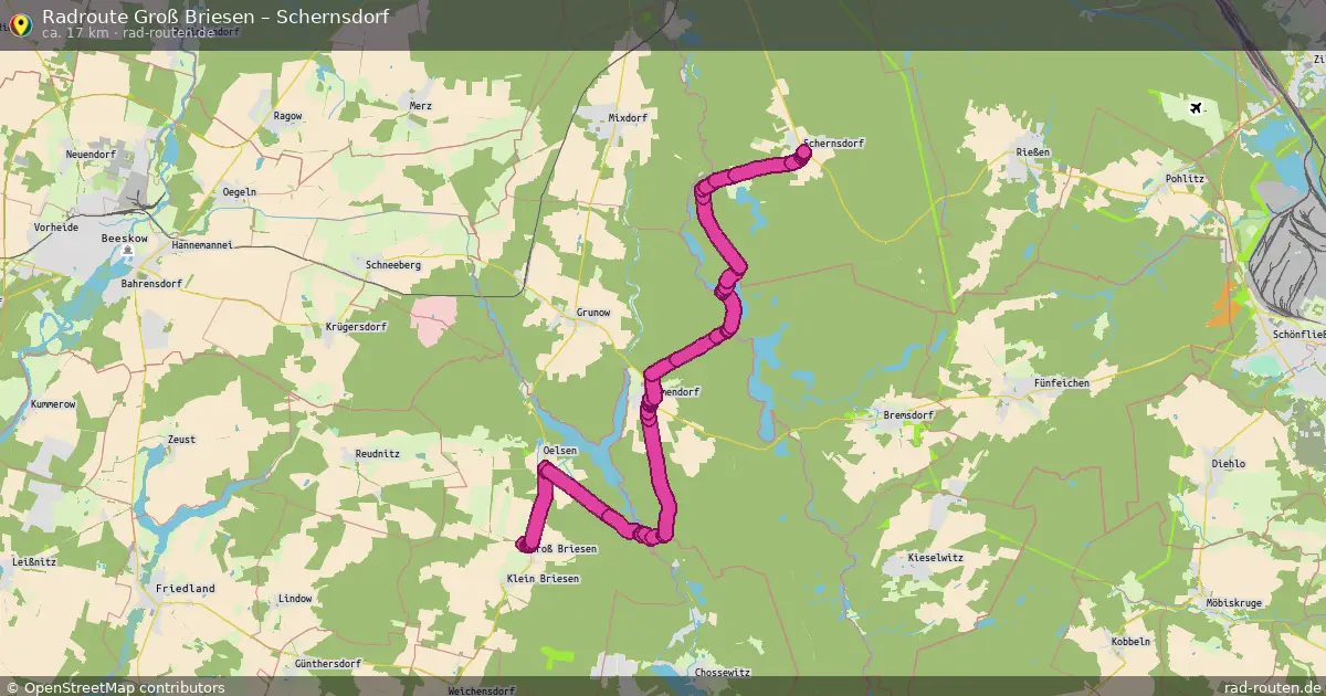 Radtour Groß Briesen – Schernsdorf
