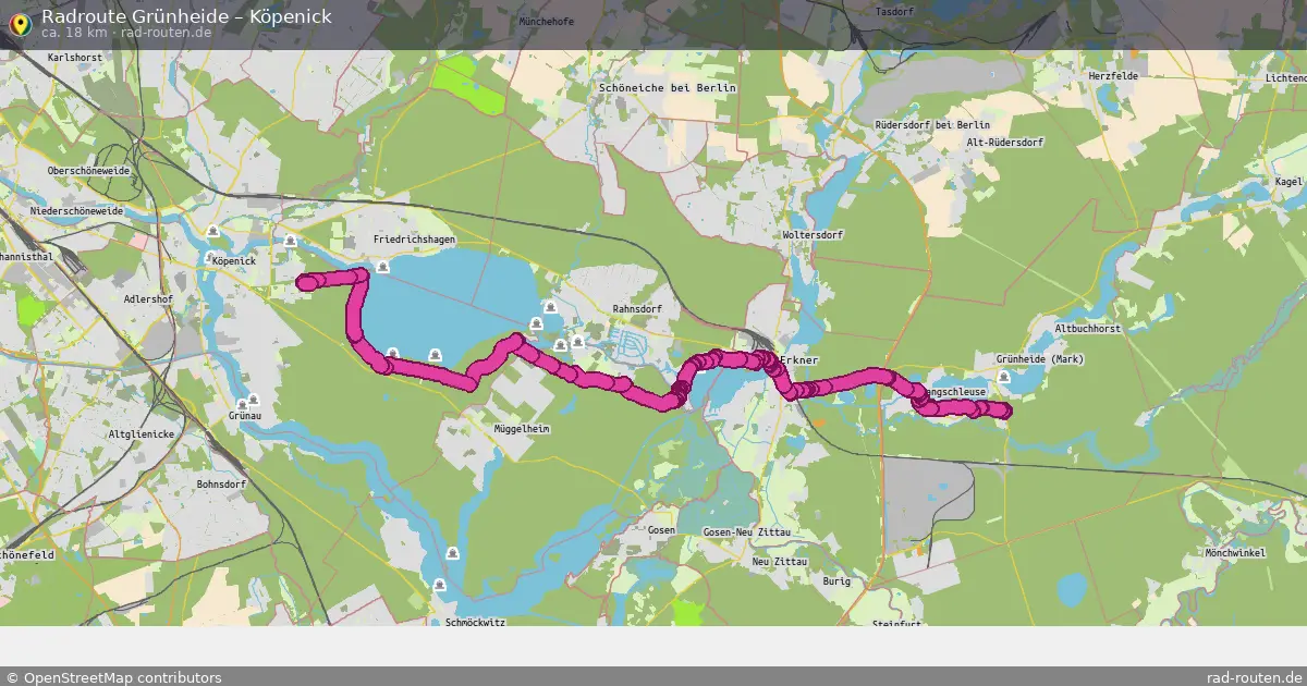 Radtour Grünheide – Köpenick