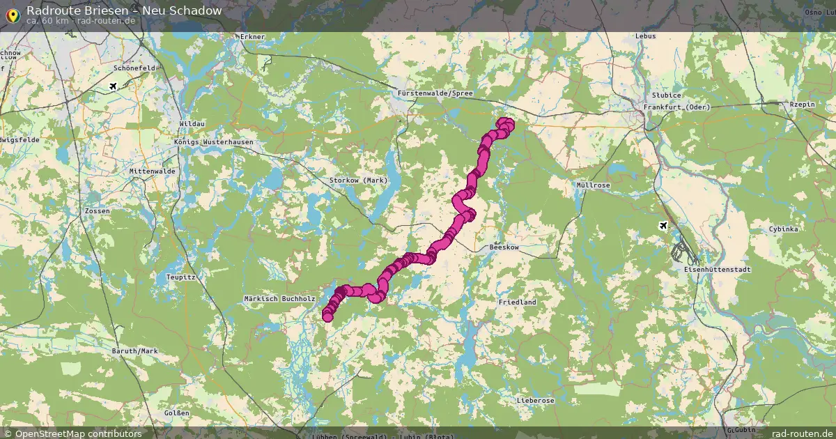 Radtour Briesen – Neu Schadow