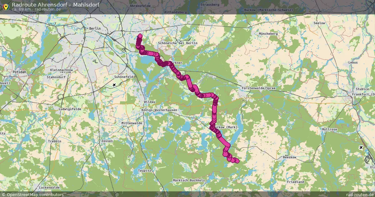 Radtour Ahrensdorf – Mahlsdorf