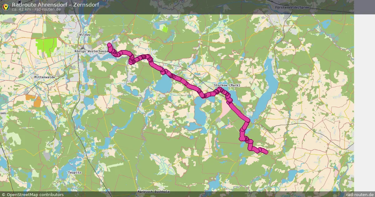 Radtour Ahrensdorf – Zernsdorf