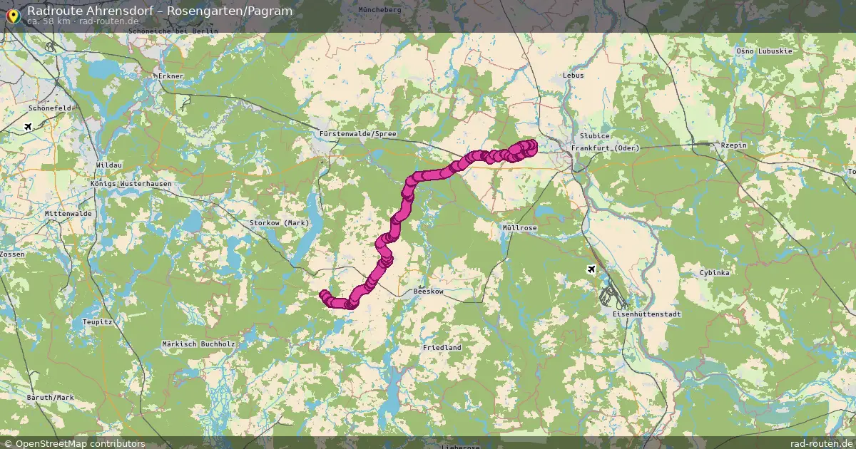 Radtour Ahrensdorf – Rosengarten Pagram