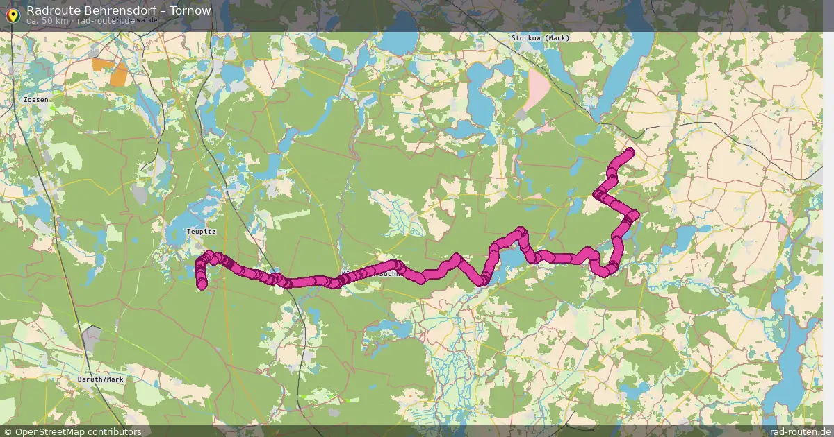 Radtour Behrensdorf – Tornow
