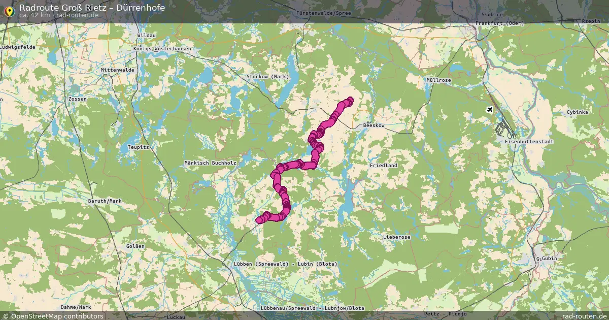 Radtour Groß Rietz – Dürrenhofe