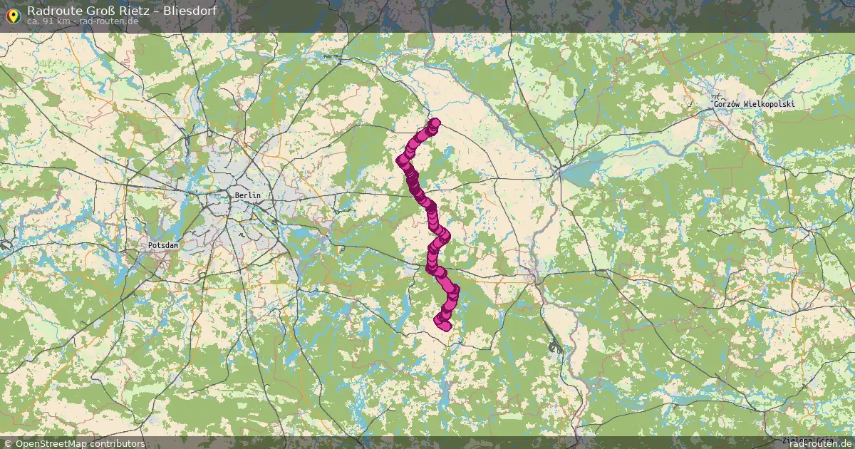 Radtour Groß Rietz – Bliesdorf