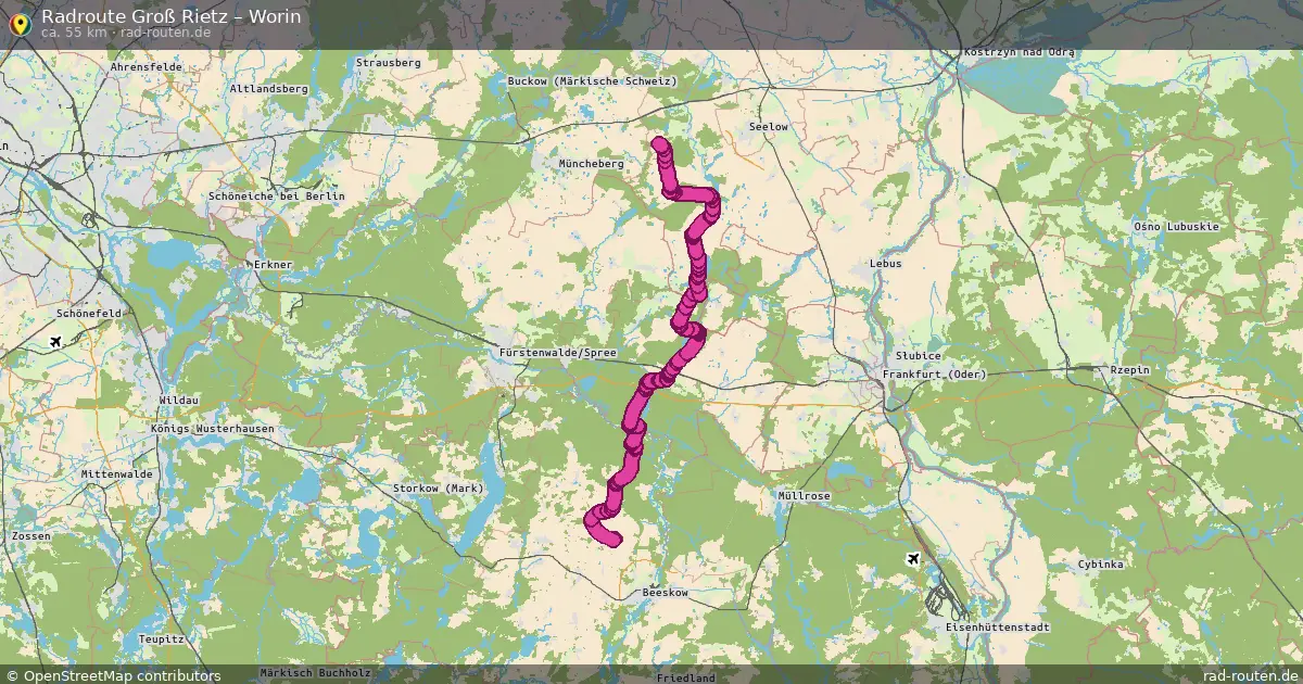 Radtour Groß Rietz – Worin