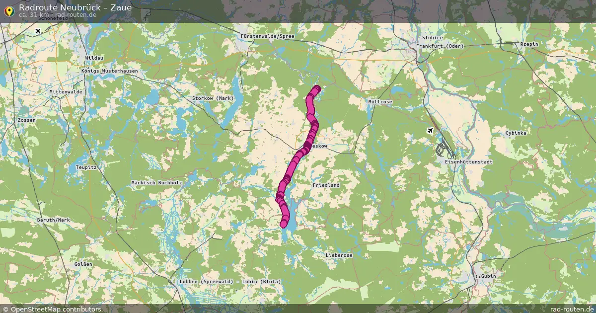 Radtour Neubrück – Zaue