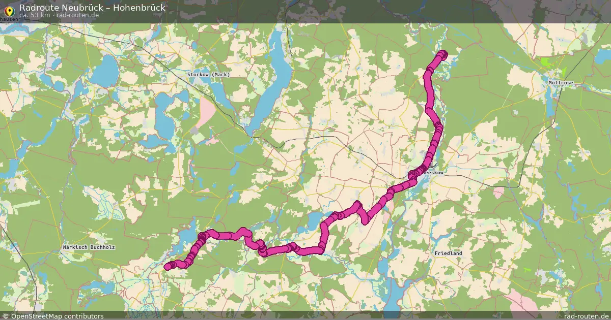 Radtour Neubrück – Hohenbrück