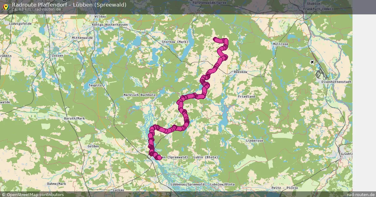 Radtour Pfaffendorf – Lübben (Spreewald)