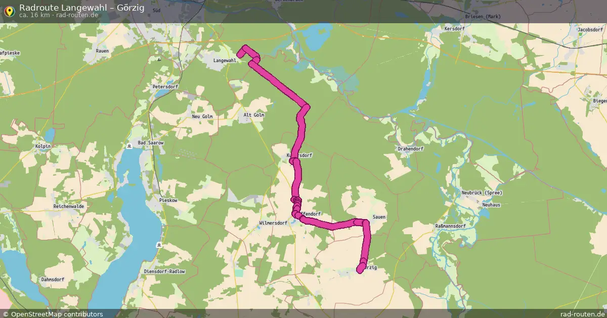 Radtour Langewahl – Görzig