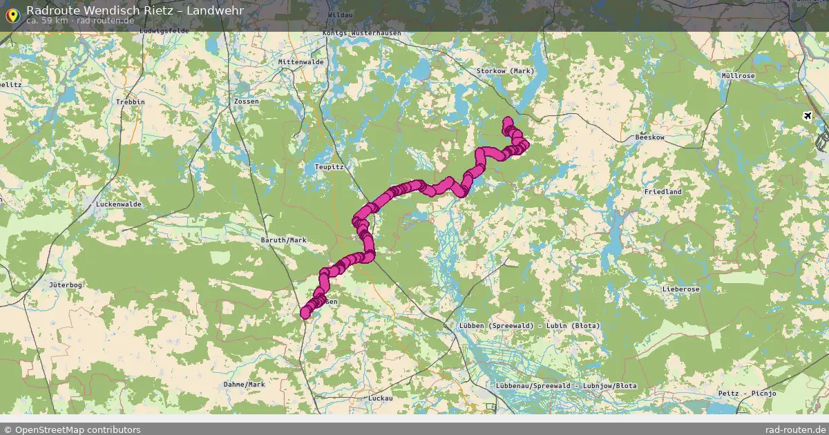 Radtour Wendisch Rietz – Landwehr