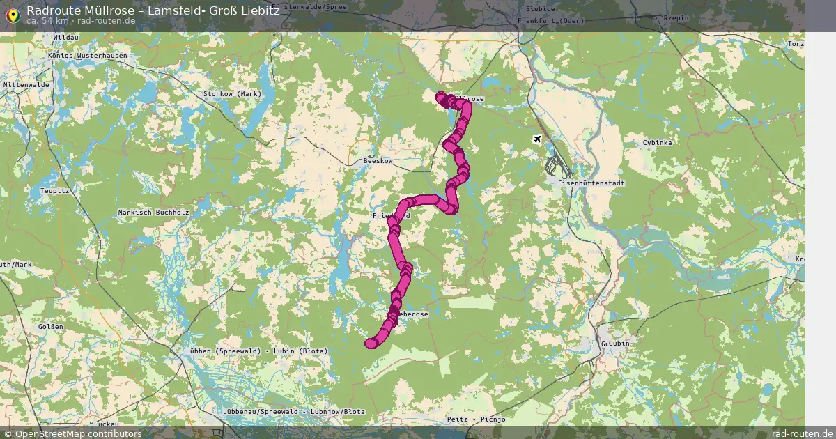 Radtour Müllrose – Lamsfeld- Groß Liebitz