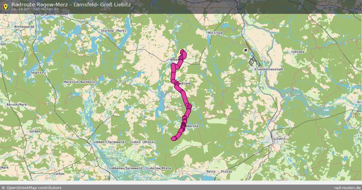 Radtour Ragow-Merz – Lamsfeld- Groß Liebitz