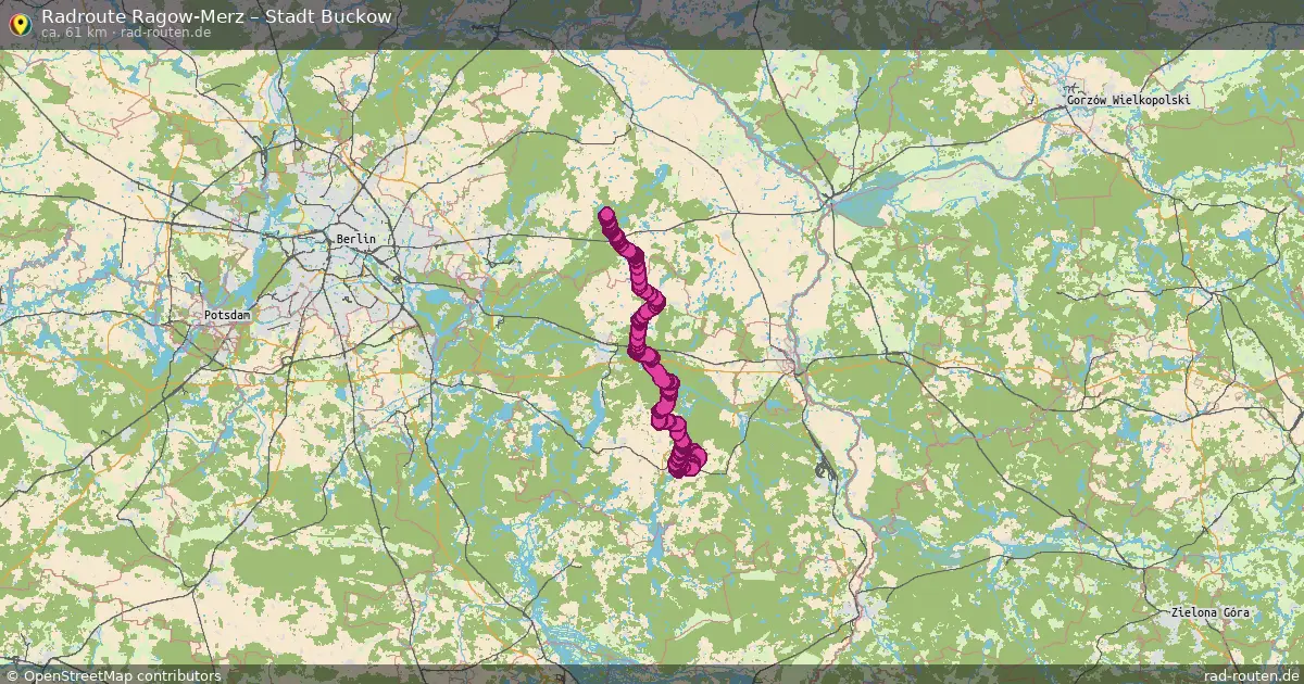 Radtour Ragow-Merz – Stadt Buckow