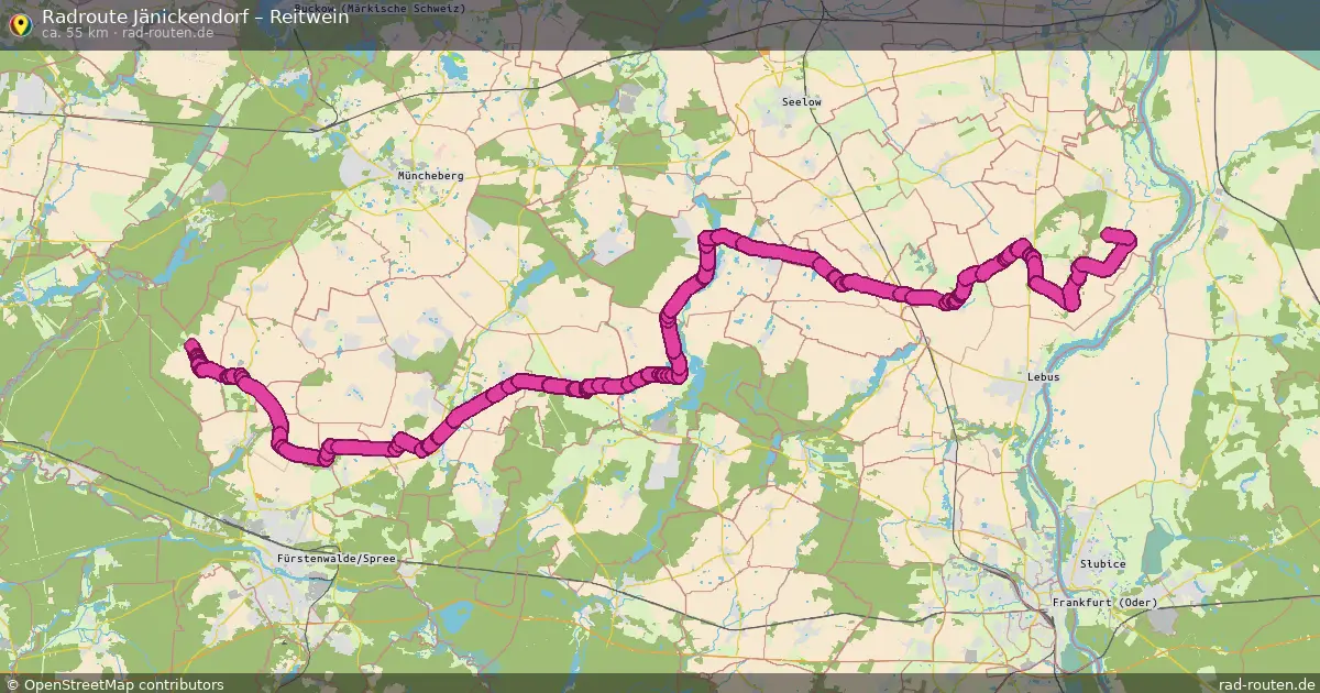 Radtour Jänickendorf – Reitwein