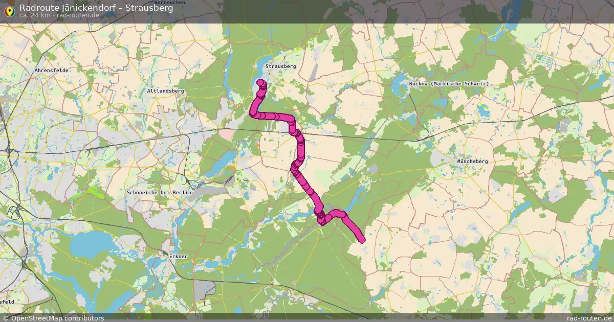 Radtour Jänickendorf – Strausberg