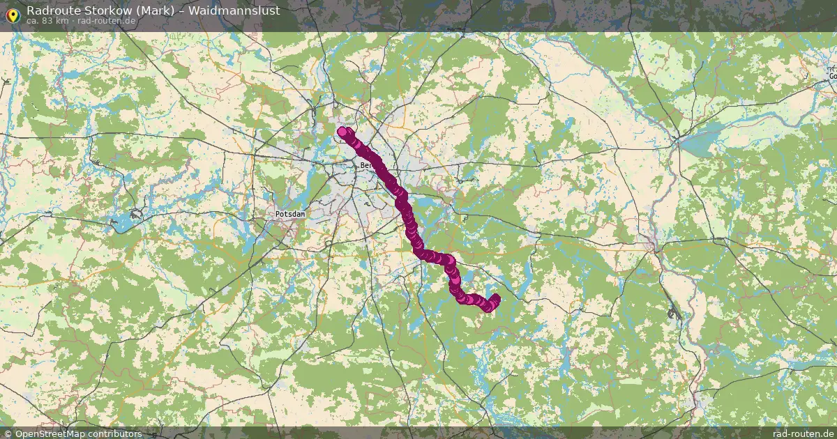 Radtour Storkow (Mark) – Waidmannslust