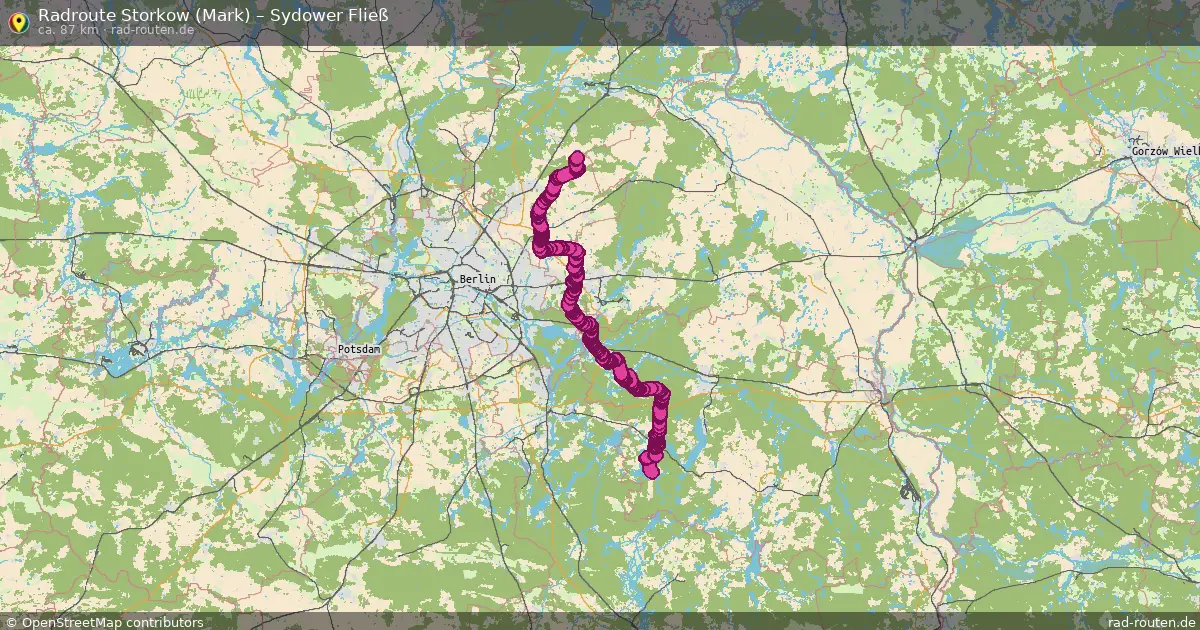 Radtour Storkow (Mark) – Sydower Fließ
