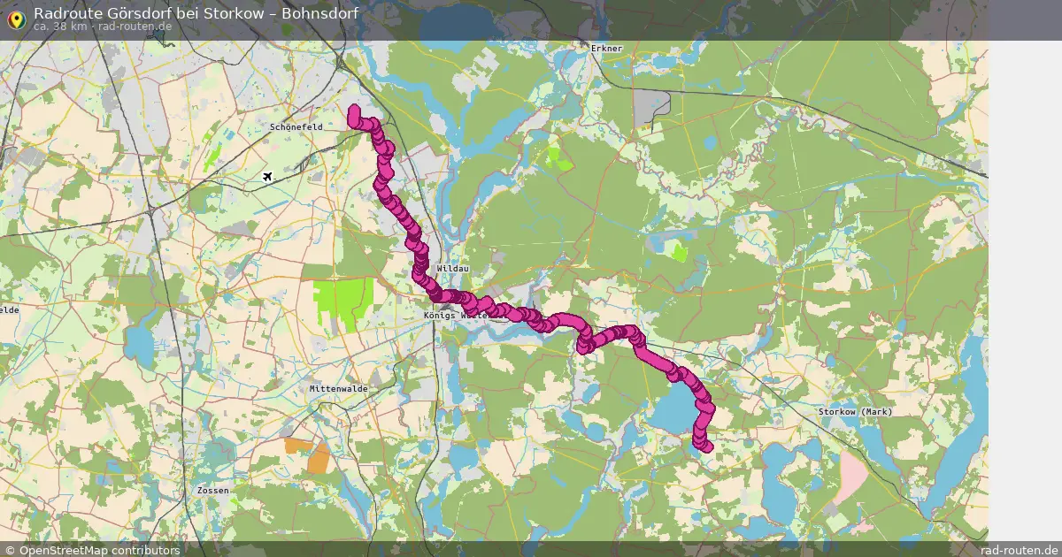 Radtour Görsdorf Bei Storkow – Bohnsdorf