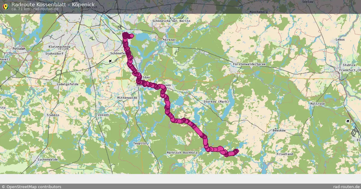 Radtour Kossenblatt – Köpenick