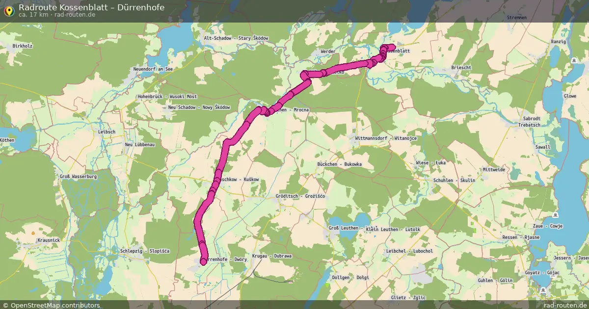Radtour Kossenblatt – Dürrenhofe