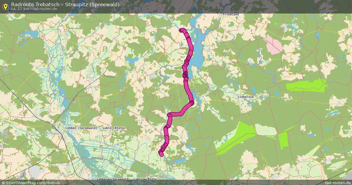 Radtour Trebatsch – Straupitz (Spreewald)