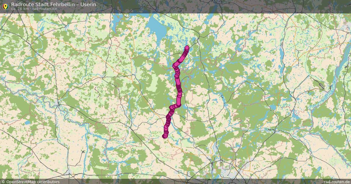 Fahrradroute Stadt Fehrbellin – Userin