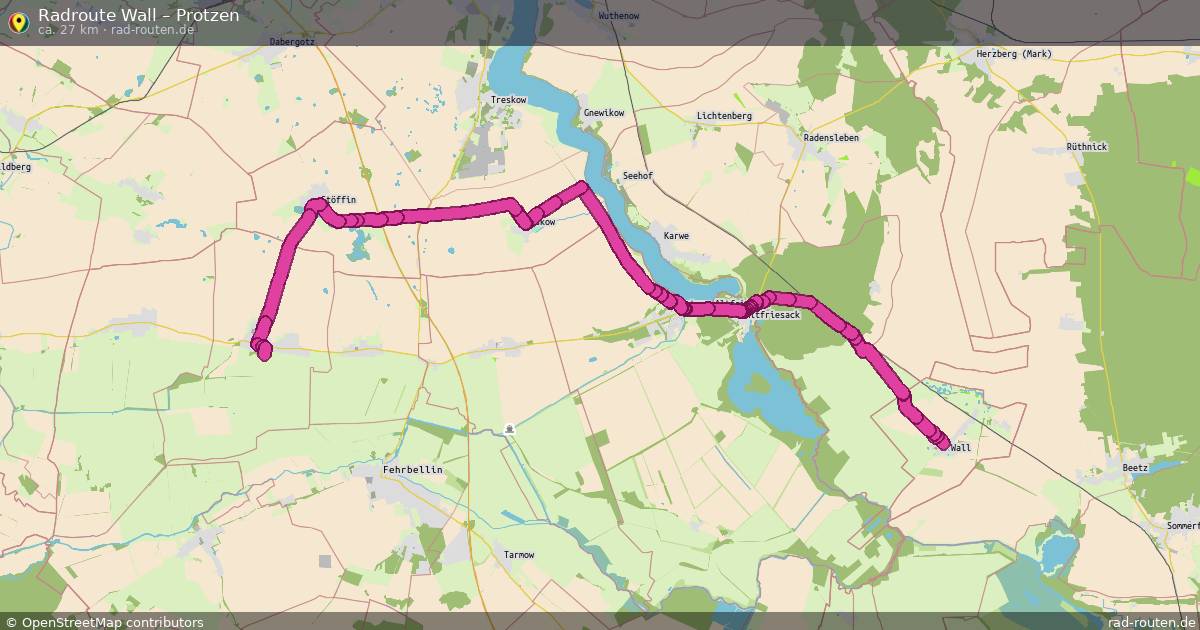 Fahrradroute Wall – Protzen