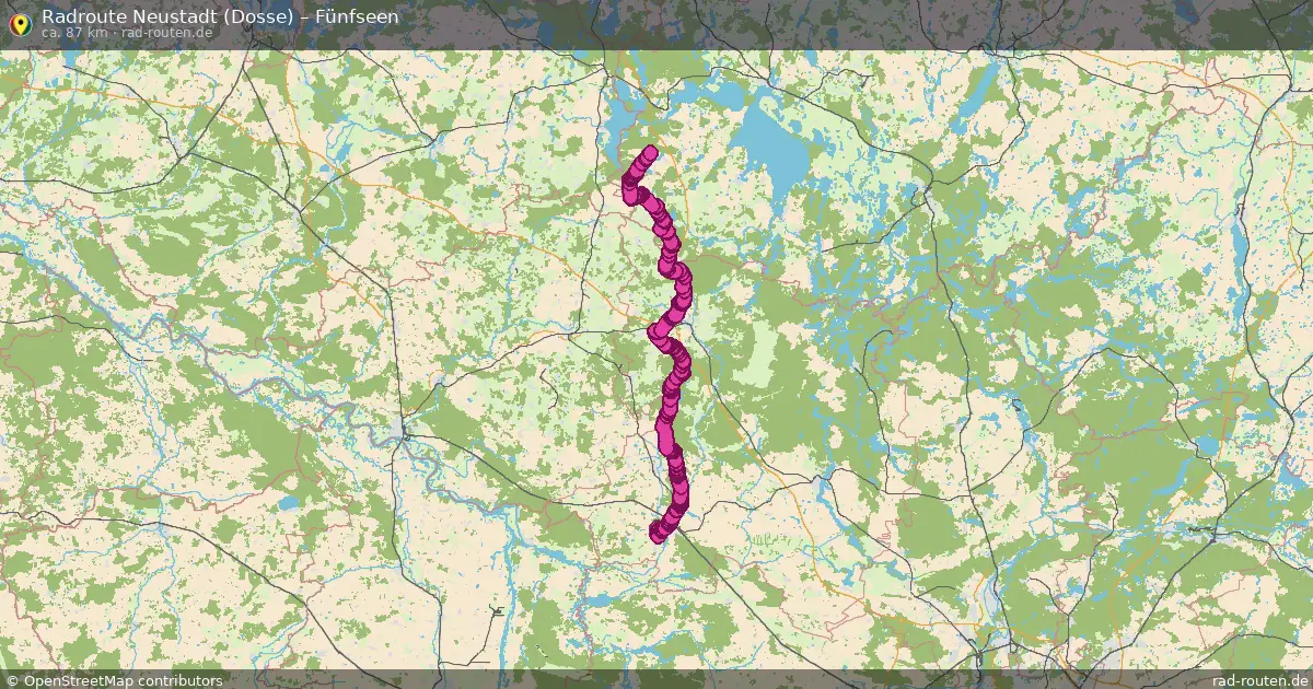 Radtour Neustadt (Dosse) – Fünfseen
