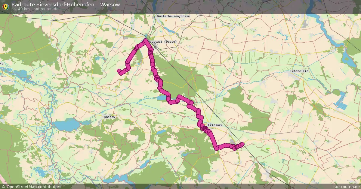 Radtour Sieversdorf-Hohenofen – Warsow