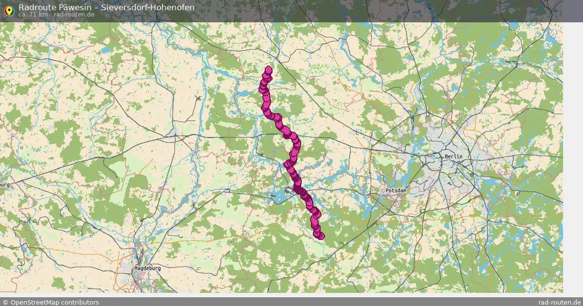 Radtour Päwesin – Sieversdorf-Hohenofen