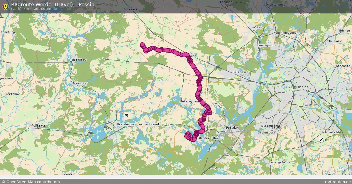 Radtour Werder (Havel) – Pessin