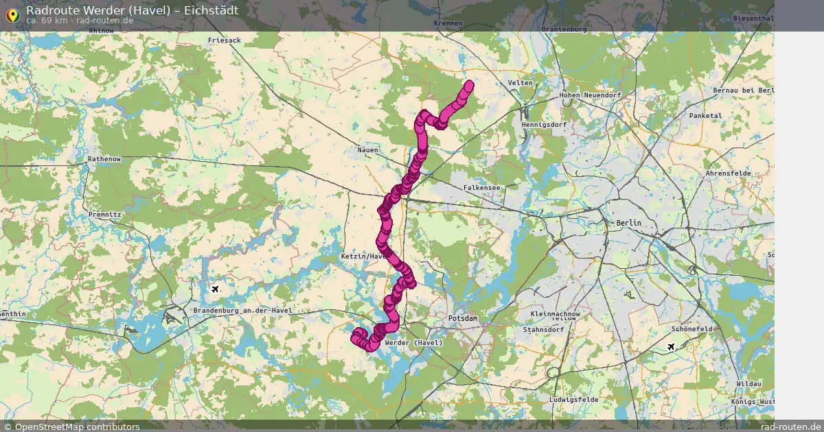Radtour Werder (Havel) – Eichstädt