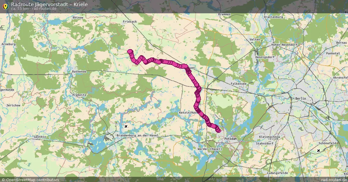 Radtour Jägervorstadt – Kriele
