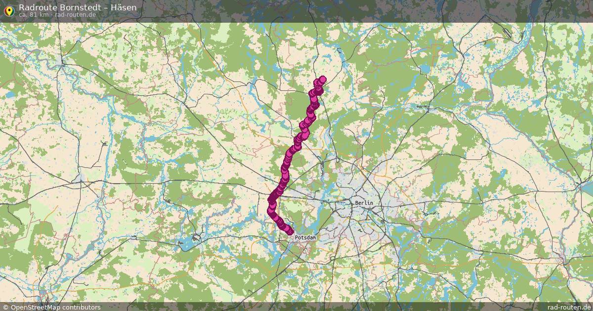 Fahrradroute Bornstedt – Häsen