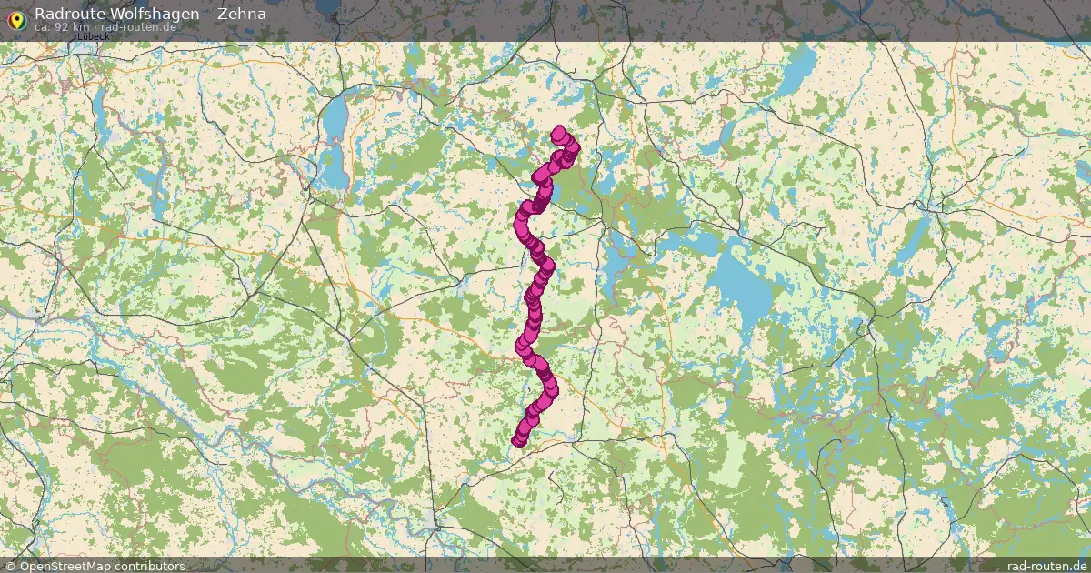 Radtour Wolfshagen – Zehna