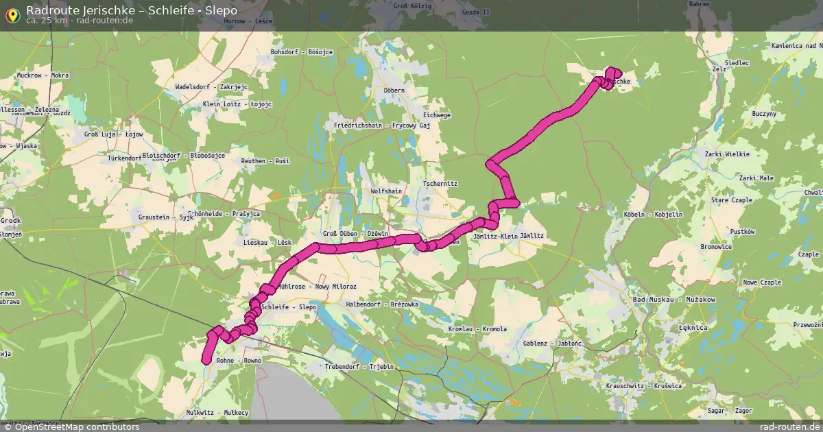 Radtour Jerischke – Schleife - Slepo