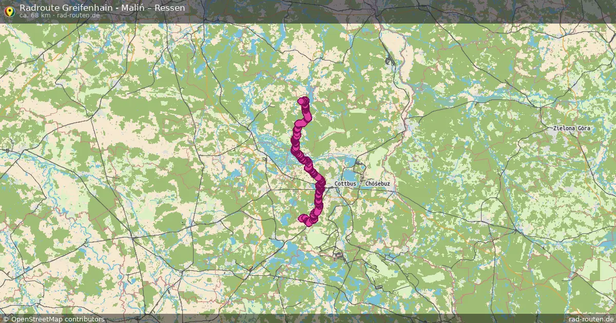Radtour Greifenhain - Maliń – Ressen
