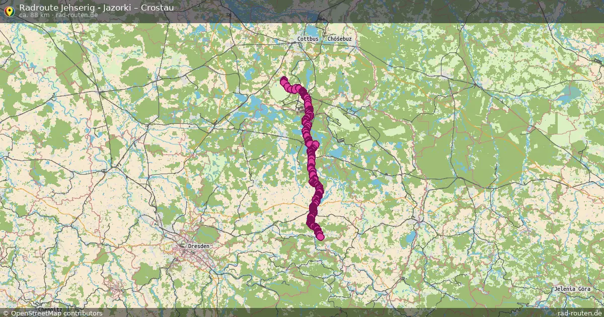 Radtour Jehserig - Jazorki – Crostau