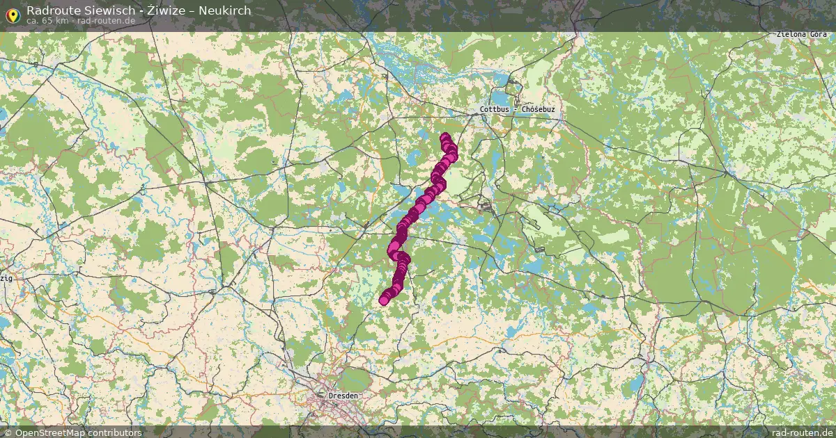 Radtour Siewisch - Źiwize – Neukirch