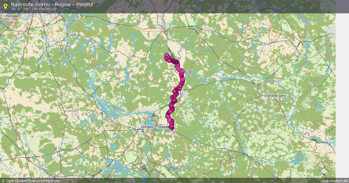 Radtour Horno - Rogow – Pohlitz
