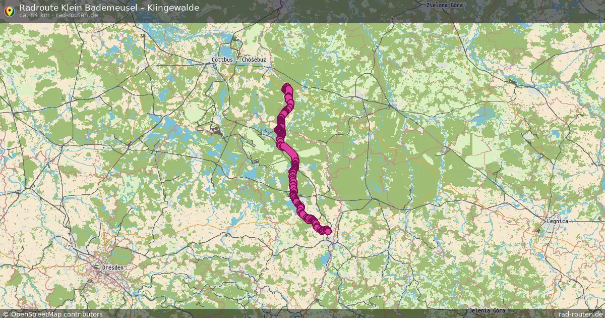 Radtour Klein Bademeusel – Klingewalde