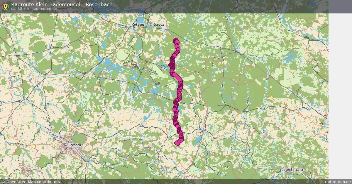 Radtour Klein Bademeusel – Rosenbach