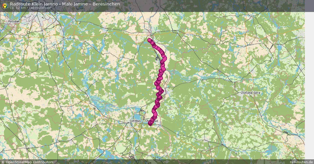 Radtour Klein Jamno - Małe Jamne – Beresinchen
